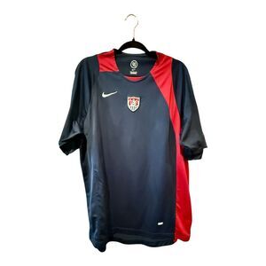 USA National Team Soccer NIKE 90 DRI-FIT Patched Jersey Size L